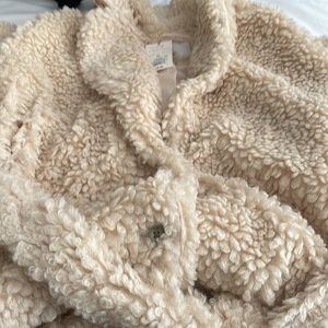 NEW a New Day Womens' Faux Fur Belted Coat - Oat Milk Size xl